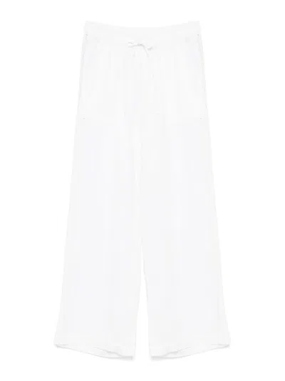 P.a.r.o.s.h High-waisted Wide-leg Trousers In White
