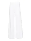P.a.r.o.s.h Straight-leg Knitted Trousers In White