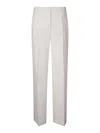 P.a.r.o.s.h . Viscose And Silk Trousers In Cream