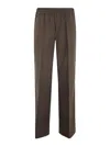 P.a.r.o.s.h Wide Leg Trouser In Brown