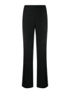 P.a.r.o.s.h Lillie Wide-leg Pants Pressed Crease In Black