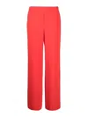 P.a.r.o.s.h Gerade Hose In Satinoptik In Red