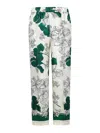 P.a.r.o.s.h Parosh Flower-print Silk Satin Trousers With Elasticated Waistband