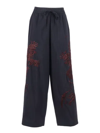 P.a.r.o.s.h . Pantalone C/ricamo In Blue