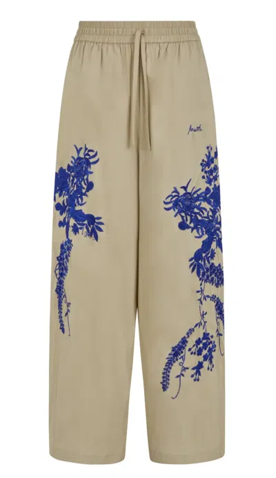 P.a.r.o.s.h Parosh Pantalone C/ricamo In Neutral
