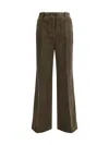 P.a.r.o.s.h Ribbed Trousers In Green