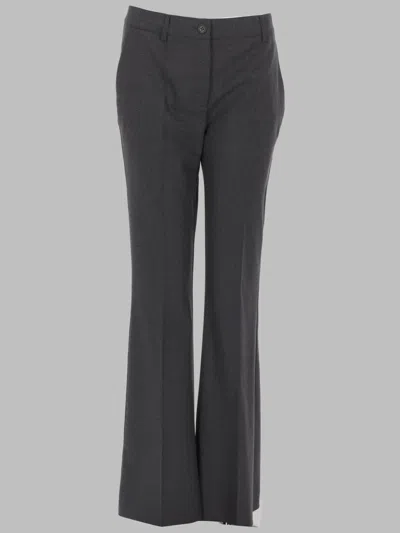 P.a.r.o.s.h Tailored Straight-leg Pants With Mid-rise Waist In Black