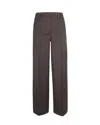 P.a.r.o.s.h Pantalone In Lana Vergine Testa Di Moro In Brown