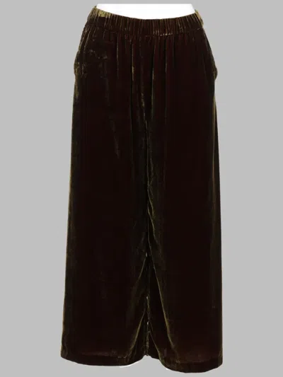 P.a.r.o.s.h . Pantalone In Viscosa Misto Seta In Brown
