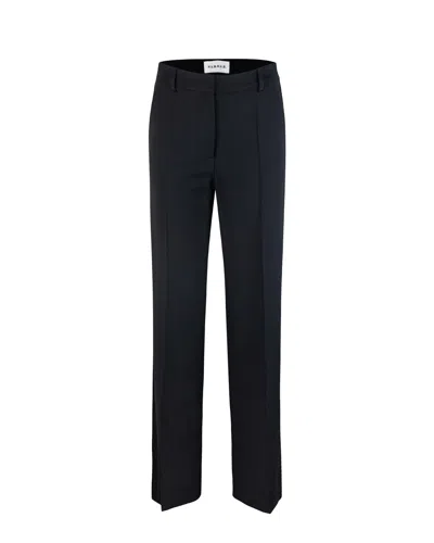 P.A.R.O.S.H BLACK GABARDINE TROUSERS