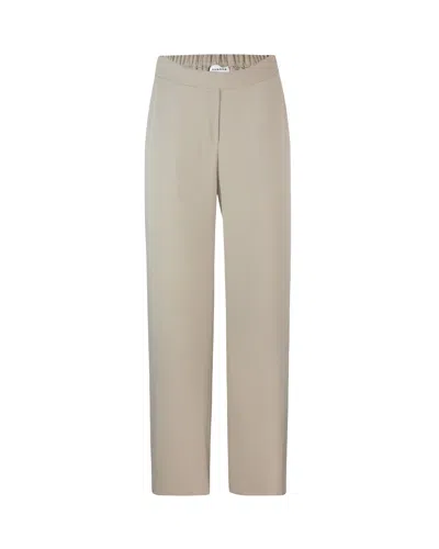 P.a.r.o.s.h Pantalone Palazzo Beige In Toni Neutri