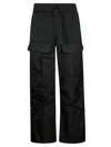 P.a.r.o.s.h Parosh Straight-leg Trousers With Elastic Waistband And Functional Pockets In Black
