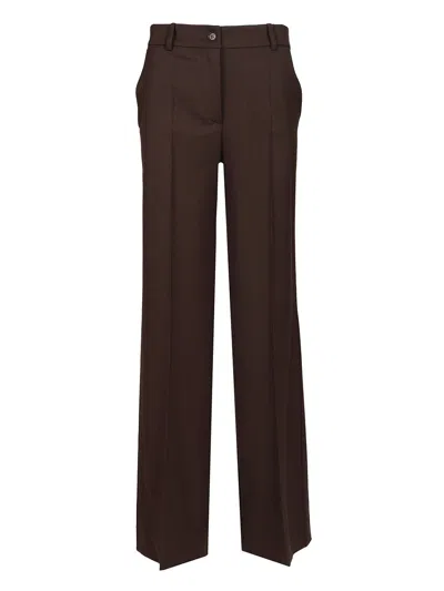 P.A.R.O.S.H PANTALONE TROUSERS BROWN