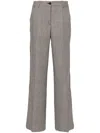 P.a.r.o.s.h Houndstooth-pattern Trousers In Beige