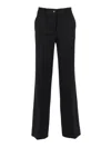P.a.r.o.s.h Tailored Straight-leg Trousers With High Waist In Black