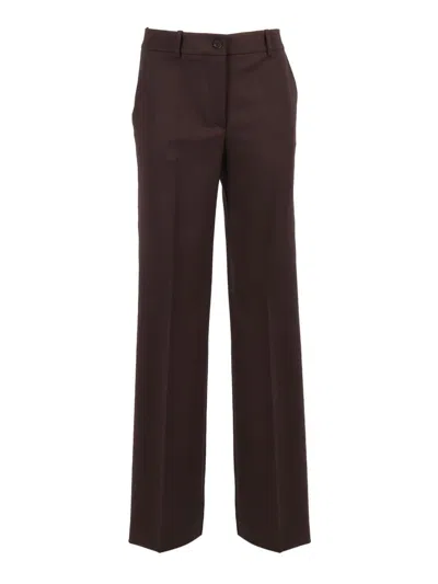 P.a.r.o.s.h Palazzo Trousers In Brown