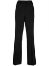 P.a.r.o.s.h Lillie Wide-leg Pants Pressed Crease In Black