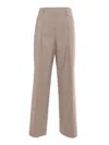 P.a.r.o.s.h Pleated Trousers In Gray