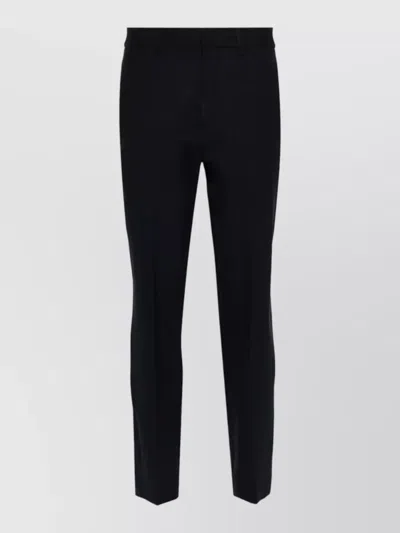 P.a.r.o.s.h Pants Slim Fit Belt Loops Back Pockets In Black