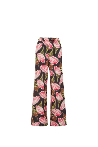 P.a.r.o.s.h Floral Trousers In White