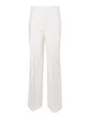 P.a.r.o.s.h Striped Trousers With Belt Loops And Pockets In White
