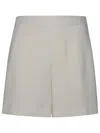 P.a.r.o.s.h . 'panty' Cream Polyester Shorts In Beige