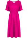 P.a.r.o.s.h Midi Dress In 粉色