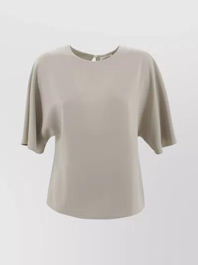 P.a.r.o.s.h Panty T-shirt Asymmetrical Hem In Sand