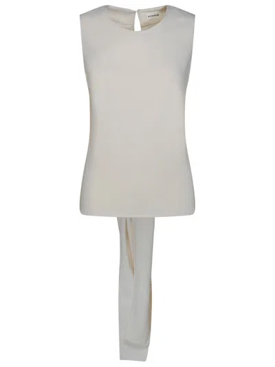 P.a.r.o.s.h . 'panty' White Polyester Tank Top