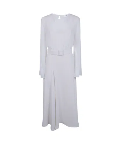 P.a.r.o.s.h 'panty26' Cady Midi Dress In White