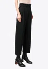 P.a.r.o.s.h Paperbag-waist Pants In Black