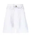 P.a.r.o.s.h Paperbag-waist Shorts In White