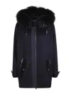 P.A.R.O.S.H PARKA W/PADDED AND FUR TRIM