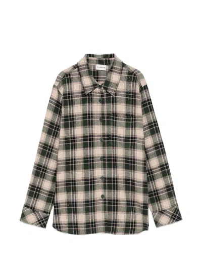 P.a.r.o.s.h Parosh Parosh Green Pattern Cotton Shirt In Multi