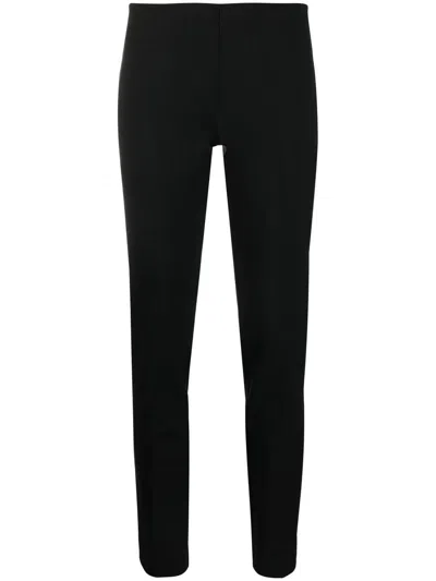 P.a.r.o.s.h Parosh Parosh Mid Rise Tapered Virgin Wool Trousers In Black
