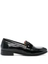 P.a.r.o.s.h Patent Loafers In Black