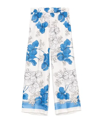 P.a.r.o.s.h Pattern Casual Pants In White