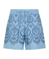 P.a.r.o.s.h Patterned Shorts In Blue