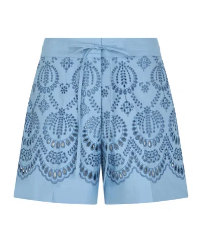 P.a.r.o.s.h Patterned Shorts In Blue