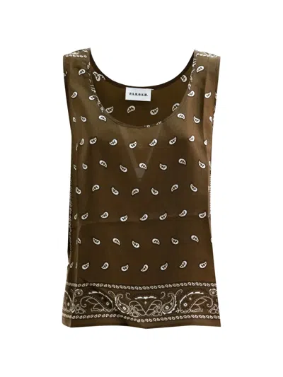 P.a.r.o.s.h Patterned Top In Green