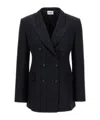 P.a.r.o.s.h Peak-lapels Double-breasted Blazer In Black