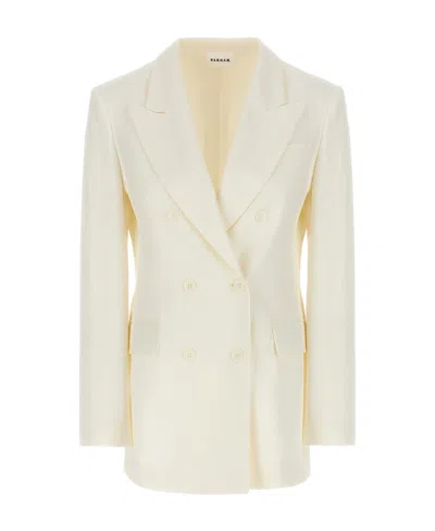 P.a.r.o.s.h Double-breasted Blazer Blazer And Suits White