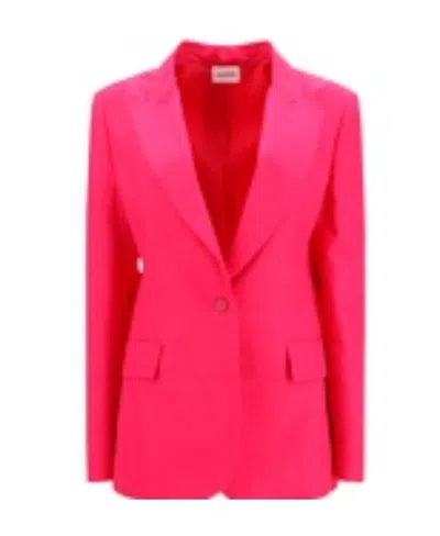 P.a.r.o.s.h Logo Blazer In Pink