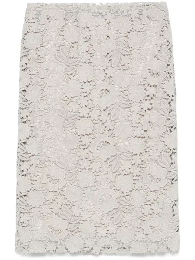 P.a.r.o.s.h Peonia Skirt In Grey