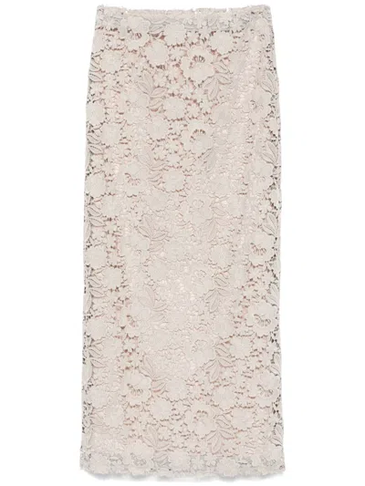 P.a.r.o.s.h Peonia Skirt In Grey