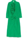 P.a.r.o.s.h Pimpy Maxi Dress In Green