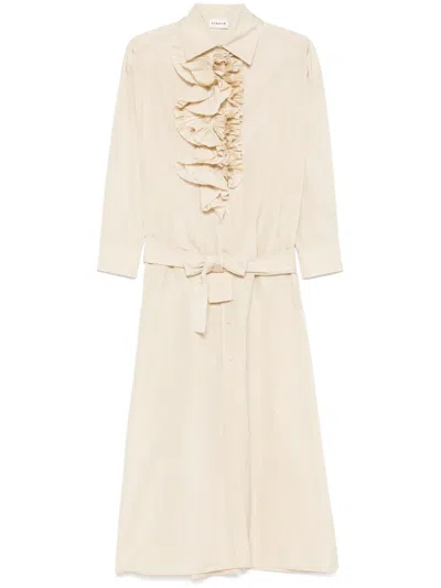 P.a.r.o.s.h Pimpy Maxi Dress In Neutrals