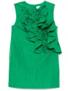 P.a.r.o.s.h Pimpy Mini Dress In Green