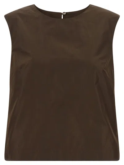 P.a.r.o.s.h Pimpy26 Tops Brown In Black