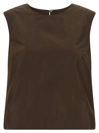 P.a.r.o.s.h Pimpy26 Tops Brown In Black